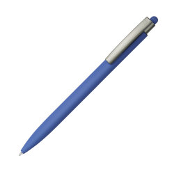 ELLE SOFT, ручка шариковая, синий, металл, синие чернила (синий)