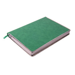Ежедневник недатированный Montrose, А5,  зеленый, кремовый блок, графитовый срез (зеленый)