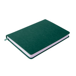 Ежедневник недатированный Duncan, А5,  темно-зеленый, белый блок (темно-зеленый)