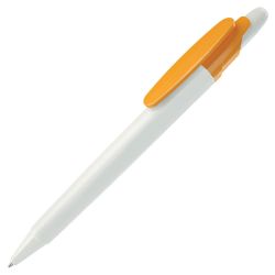 Ручка шариковая OTTO (белый, желтый)