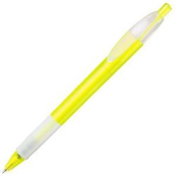 Ручка шариковая с грипом X-1 FROST GRIP (желтый, белый)